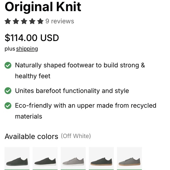 Feelgrounds Women’s Original Knit Low-Top Barefoot Minimal Sneakers Gum Sole 8 - Picture 3 of 10